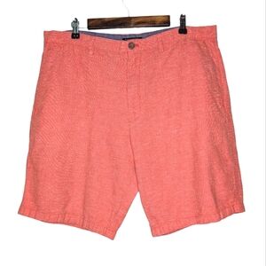 Banana Republic Men's Linen Cotton  Salmon Pink Casual Summer Shorts Size 38